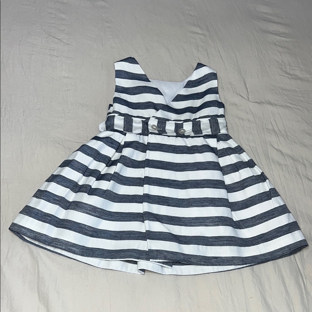 Mayoral Blue and White Sleeveless A-line Sundress - Picture 3 of 9